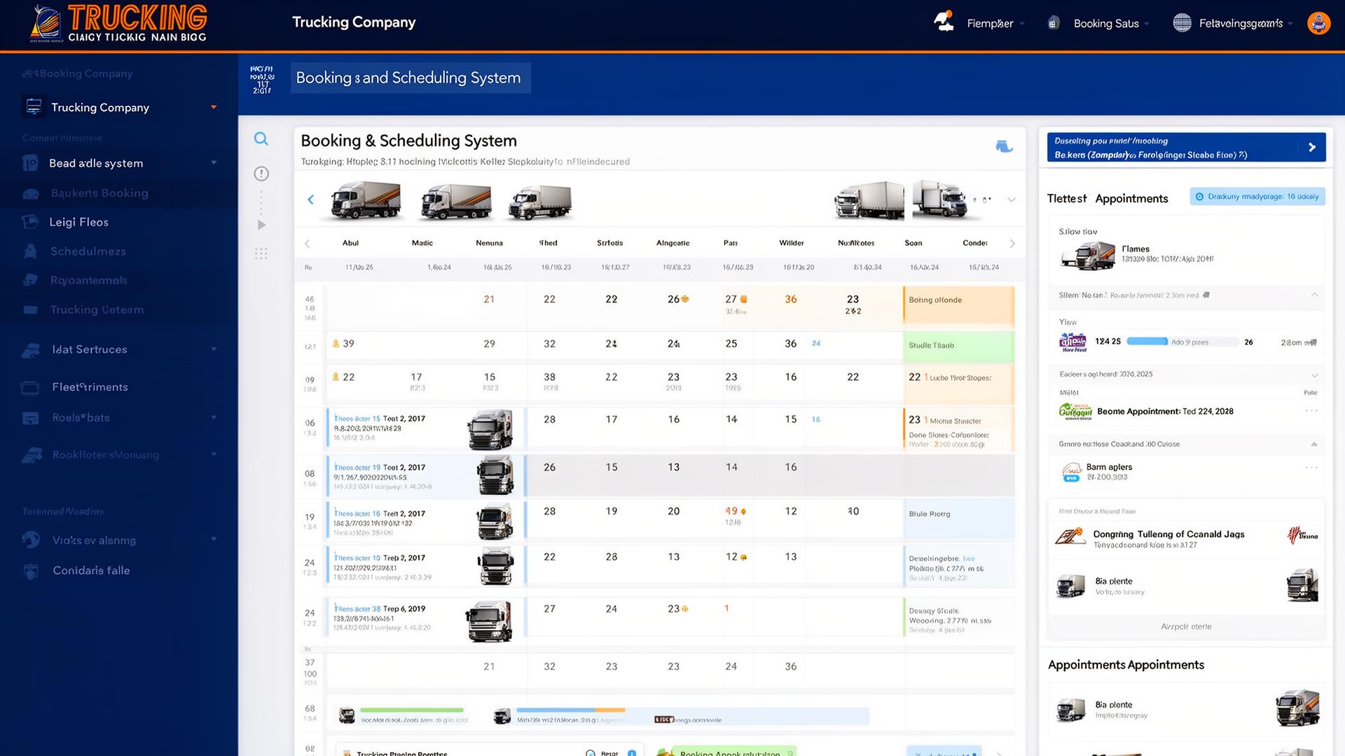 Truckers Online Booking System